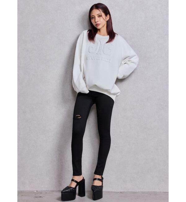 GYDA「Symmetry GYDAロゴembossトップス」|スウェット・ジャージ|