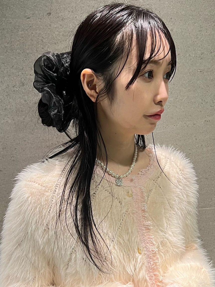 FURFUR「ボリュームオーガンジーシュシュセット」|ヘアバンド|