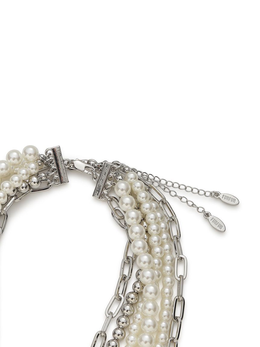 FURFUR「レイヤードパールネックレス」|ネックレス|