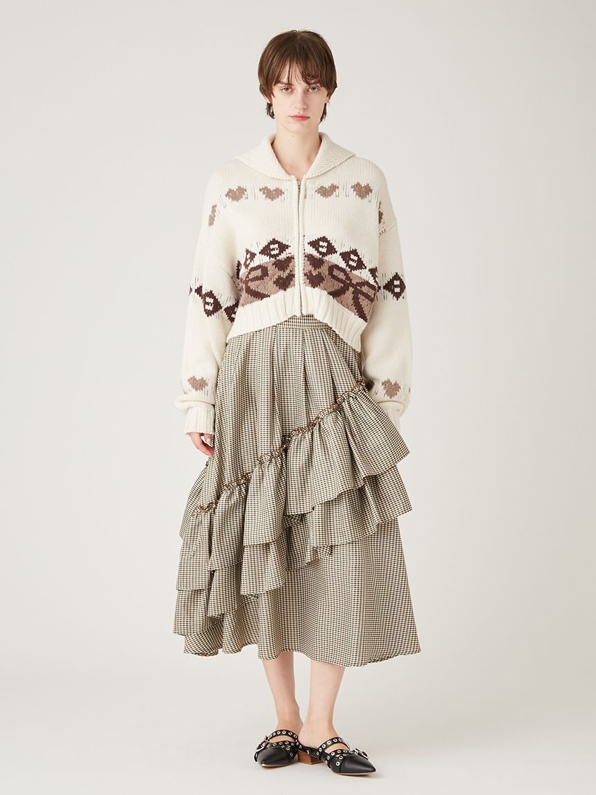 FURFUR「ランダムボリュームタフタスカート」|スカート|