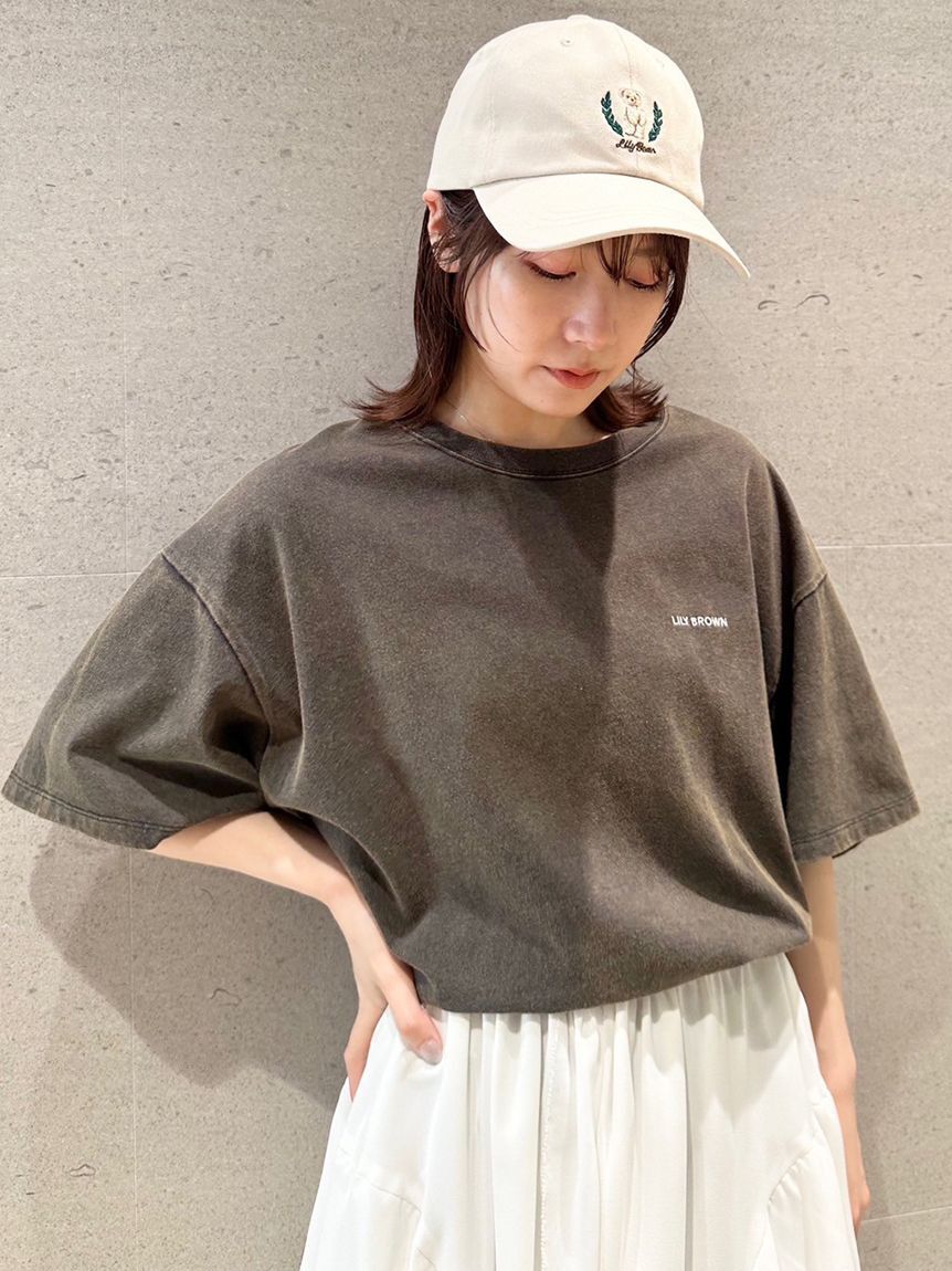 LILY BROWN「【限定カラー】バックプリントオーバーTシャツ」|Tシャツ・カットソー|BLK