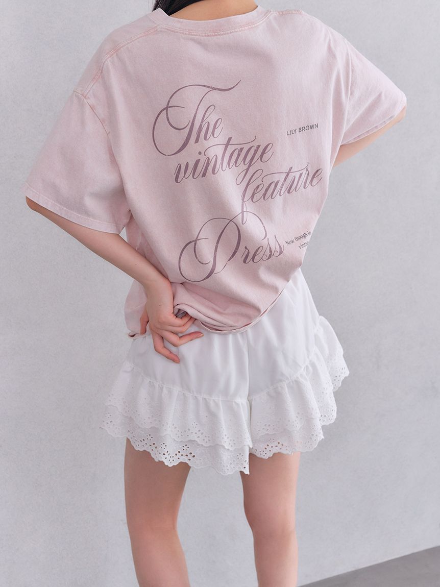 LILY BROWN「【限定カラー】バックプリントオーバーTシャツ」|Tシャツ・カットソー|