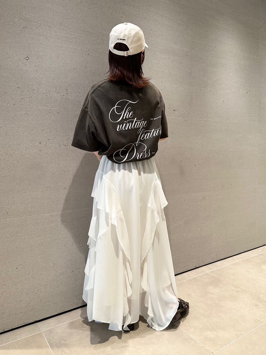 LILY BROWN「【限定カラー】バックプリントオーバーTシャツ」|Tシャツ・カットソー|