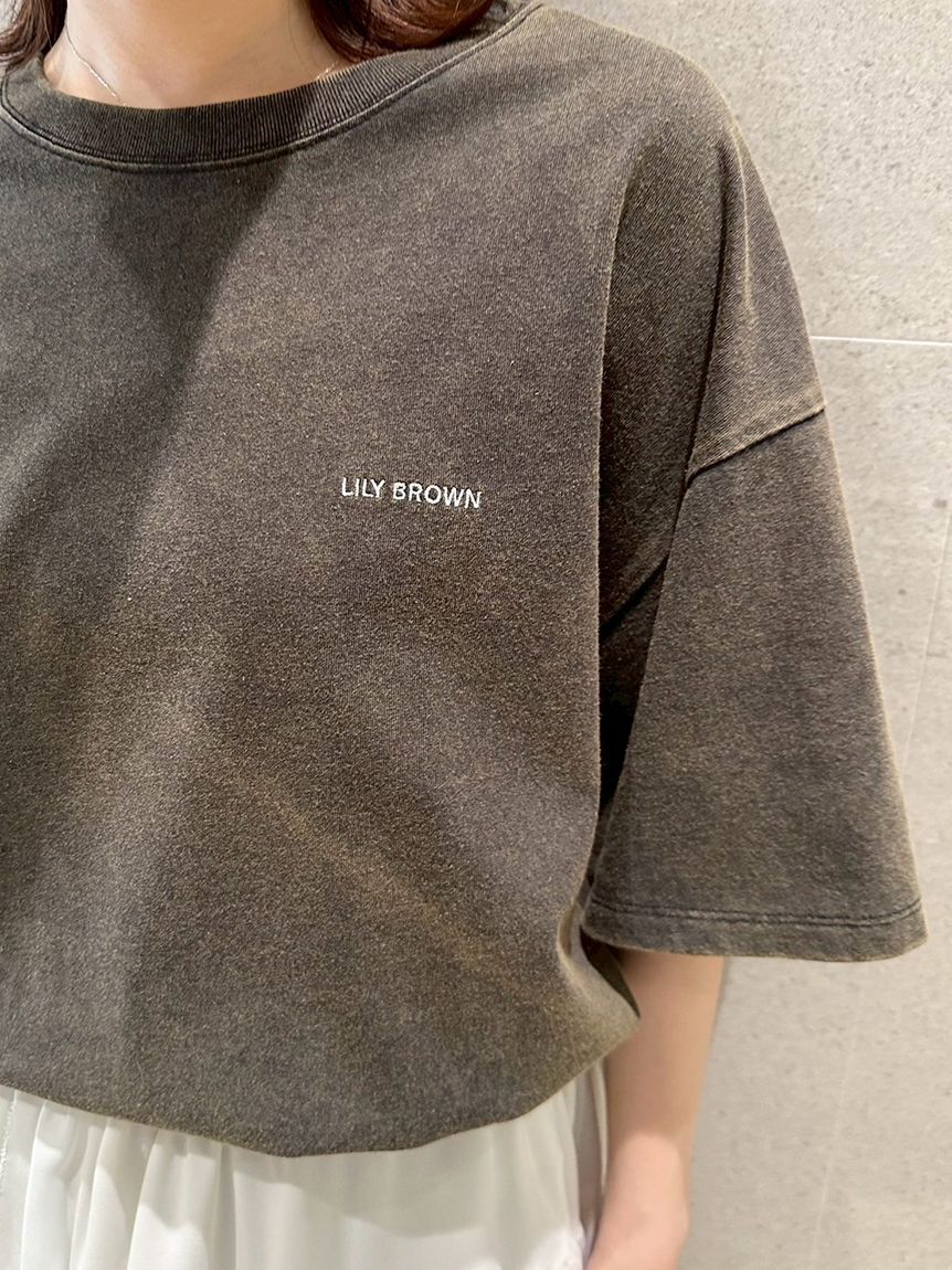 LILY BROWN「【限定カラー】バックプリントオーバーTシャツ」|Tシャツ・カットソー|