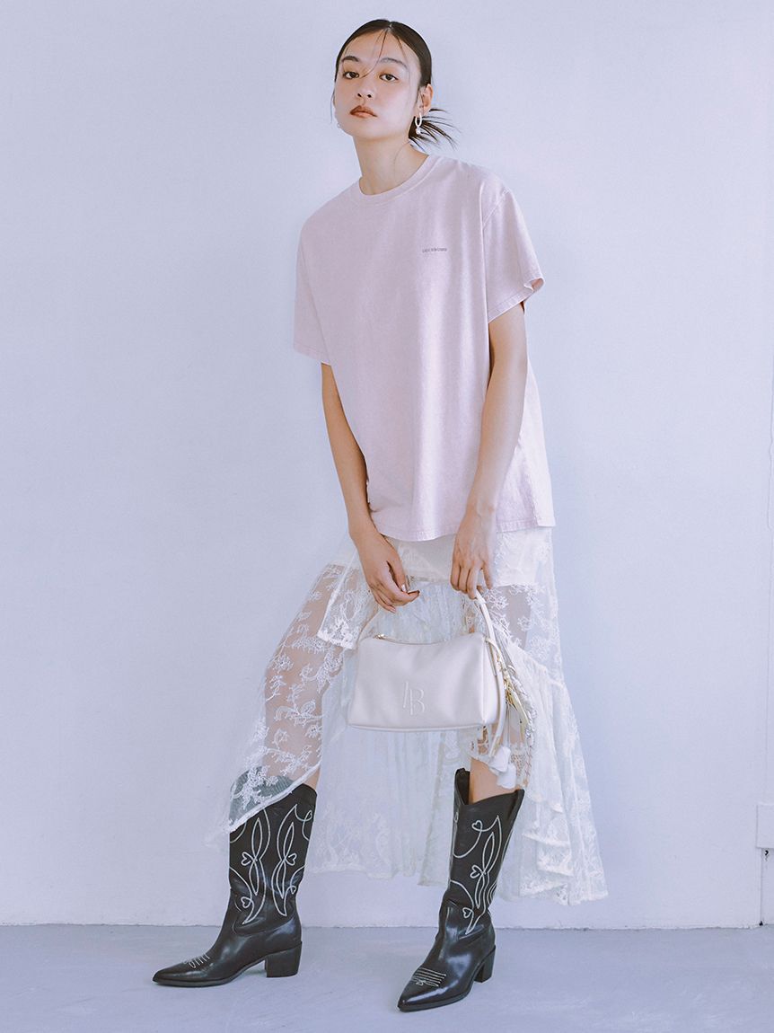 LILY BROWN「【限定カラー】バックプリントオーバーTシャツ」|Tシャツ・カットソー|