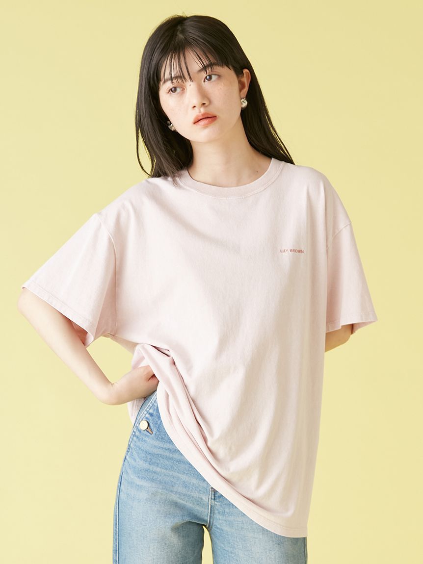 LILY BROWN「【限定カラー】バックプリントオーバーTシャツ」|Tシャツ・カットソー|