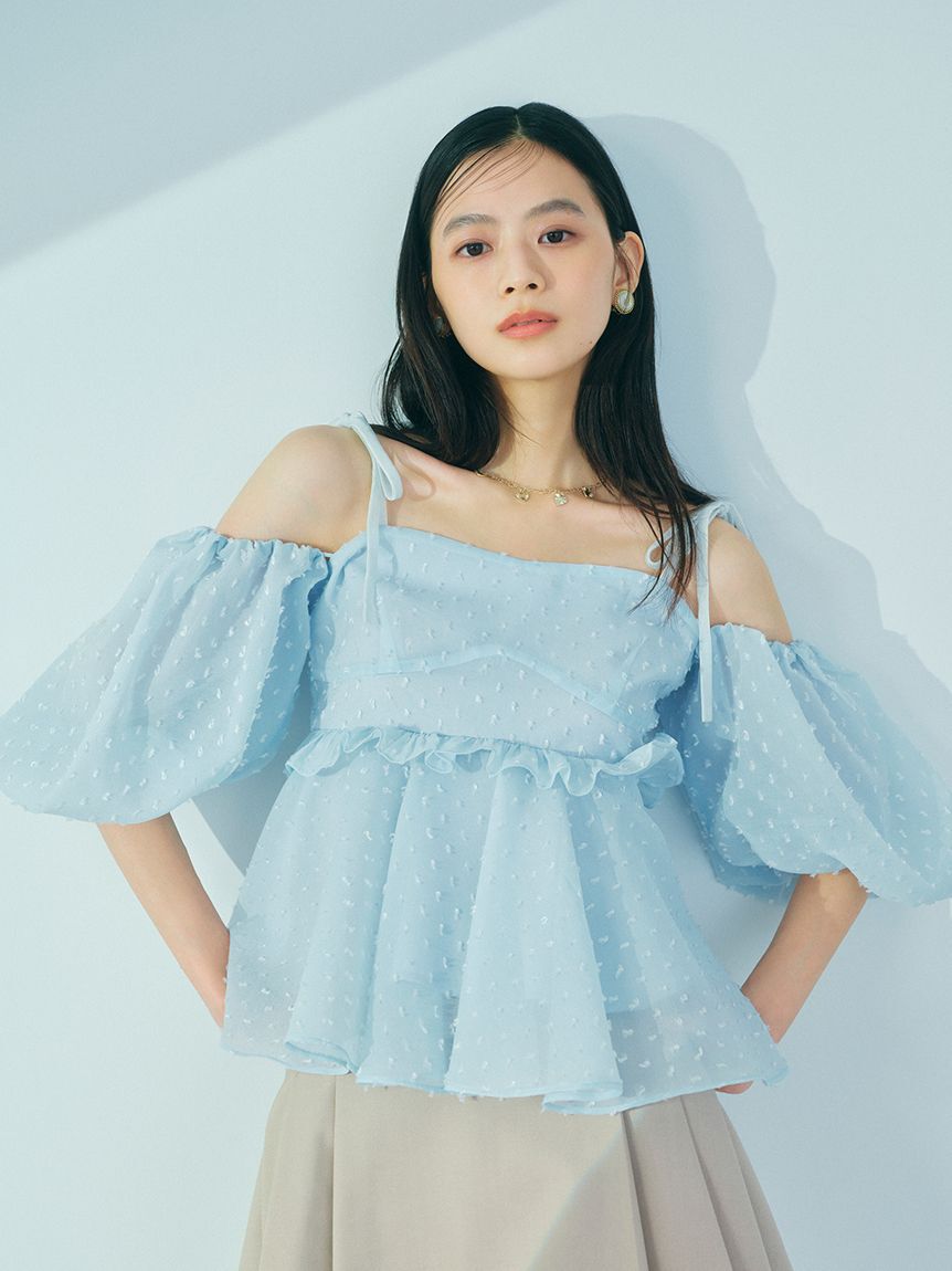 LILY BROWN「3wayジャガードペプラムビスチェ」|ベスト・ジレ|