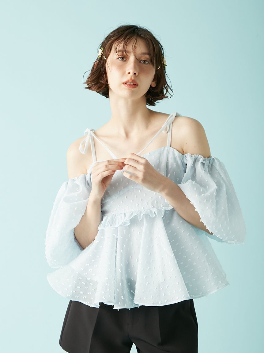 LILY BROWN「3wayジャガードペプラムビスチェ」|ベスト・ジレ|