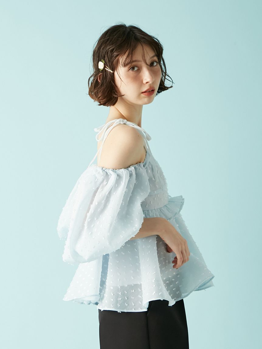 LILY BROWN「3wayジャガードペプラムビスチェ」|ベスト・ジレ|