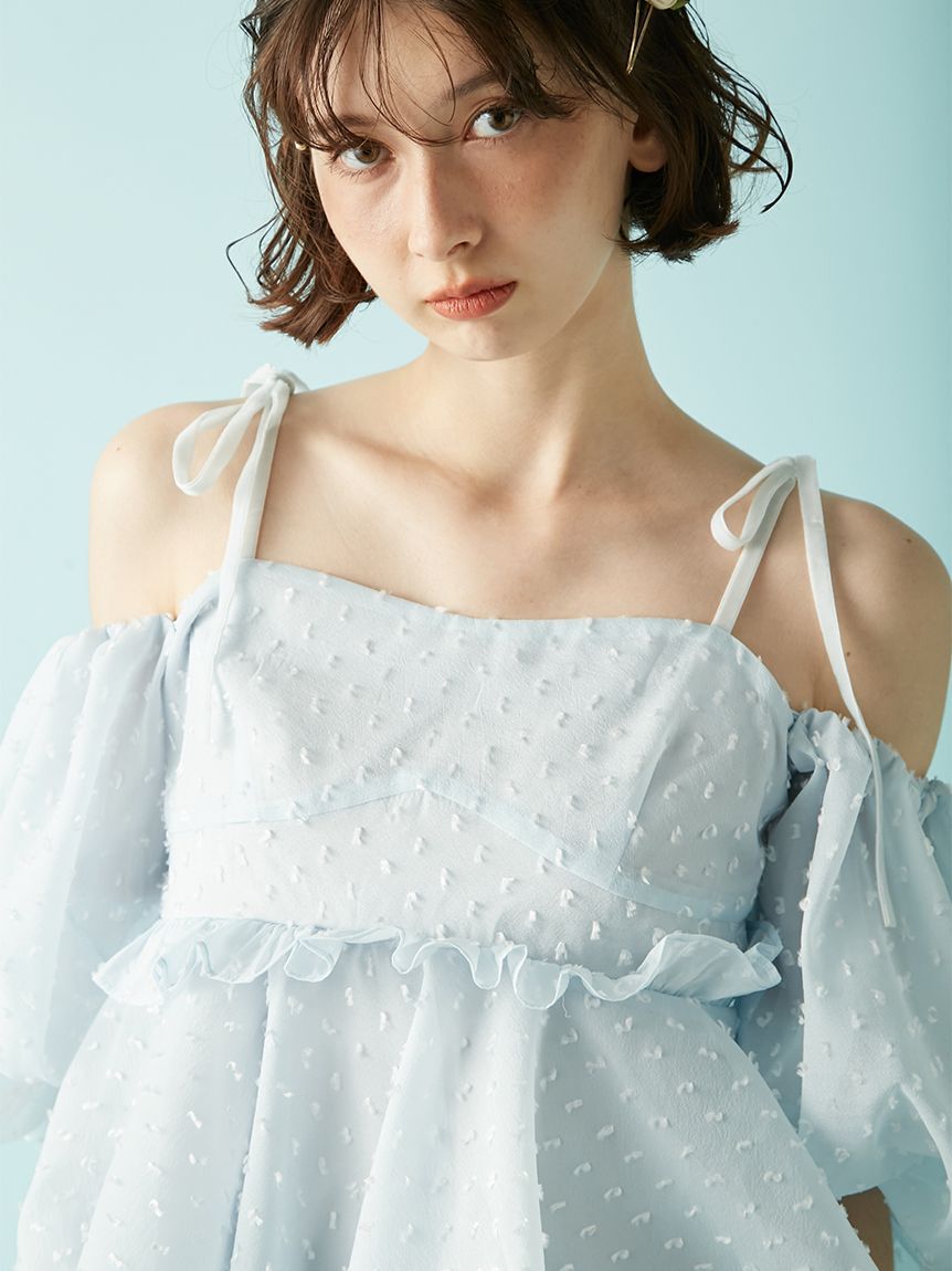 LILY BROWN「3wayジャガードペプラムビスチェ」|ベスト・ジレ|