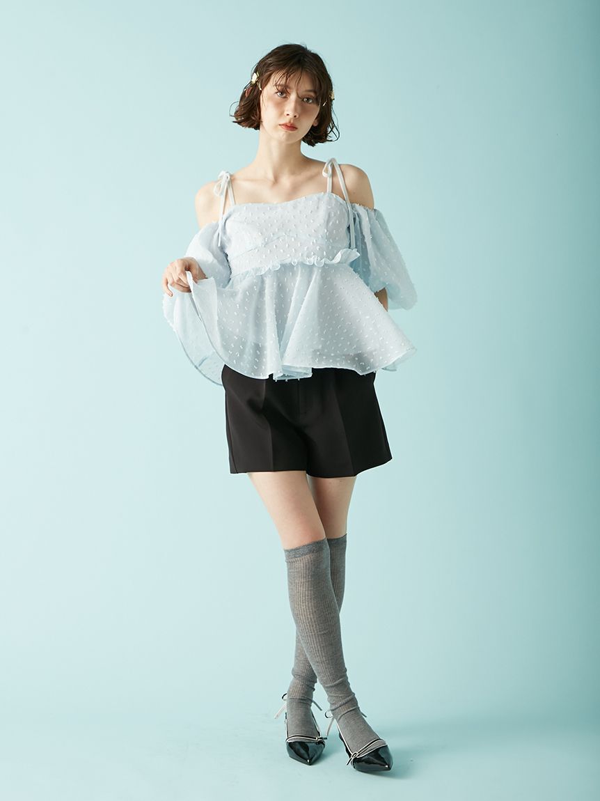 LILY BROWN「3wayジャガードペプラムビスチェ」|ベスト・ジレ|