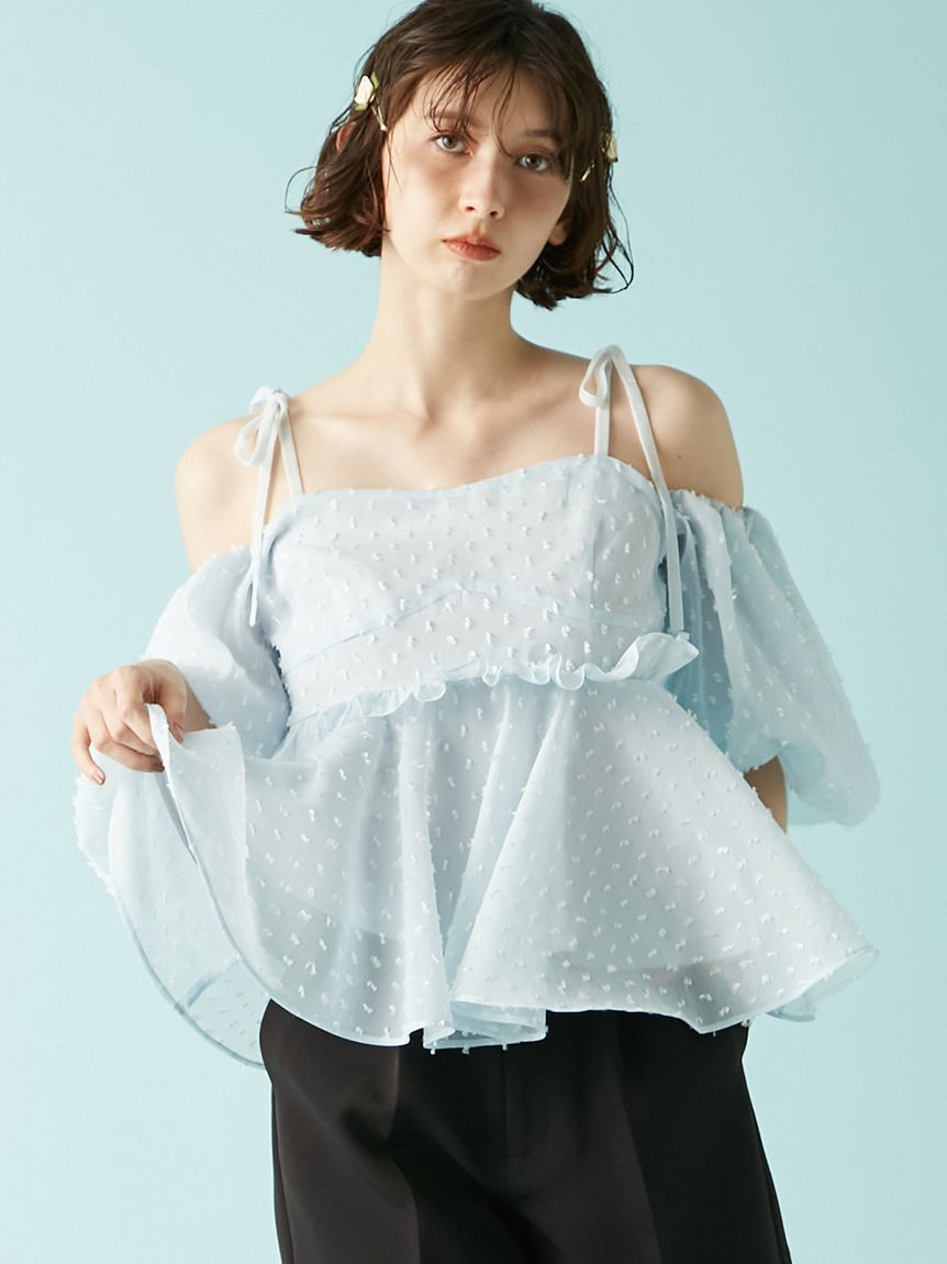 LILY BROWN「3wayジャガードペプラムビスチェ」|ベスト・ジレ|