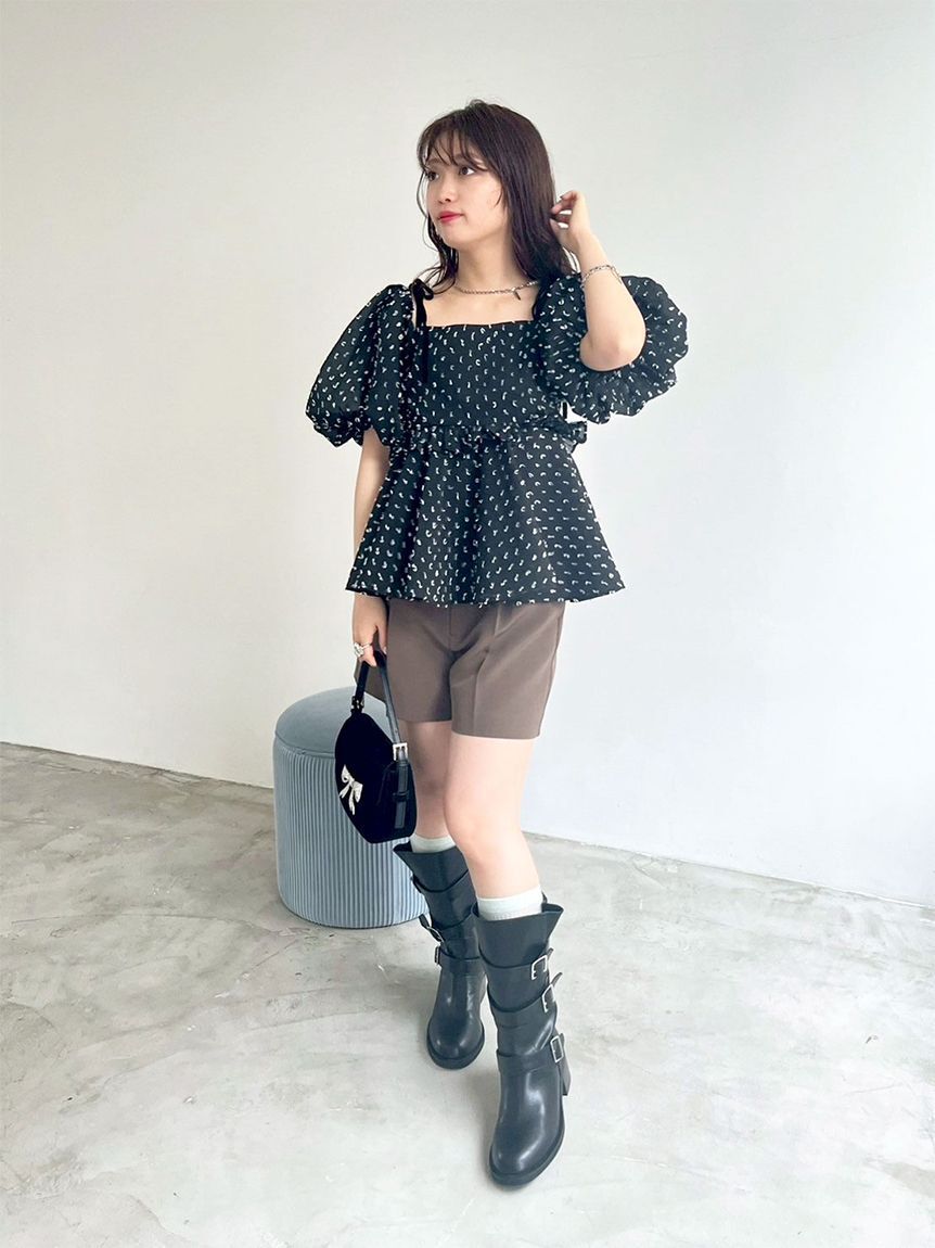 LILY BROWN「3wayジャガードペプラムビスチェ」|ベスト・ジレ|