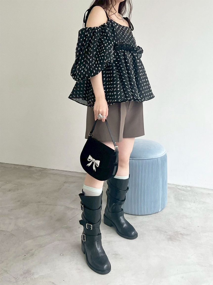 LILY BROWN「3wayジャガードペプラムビスチェ」|ベスト・ジレ|