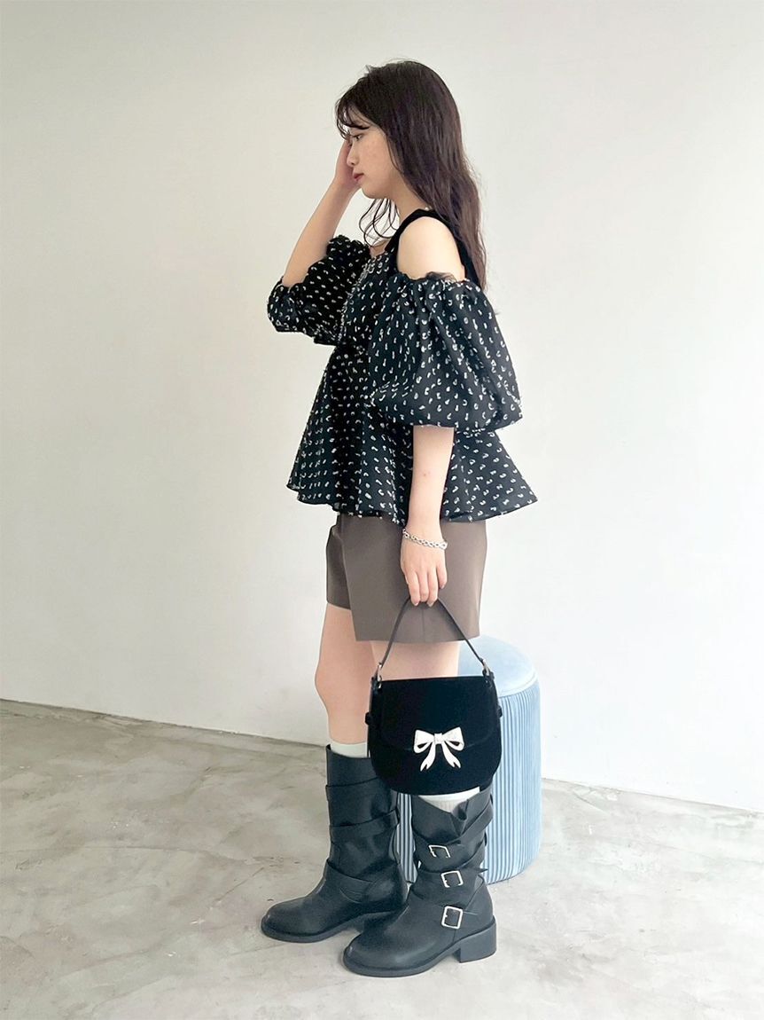 LILY BROWN「3wayジャガードペプラムビスチェ」|ベスト・ジレ|