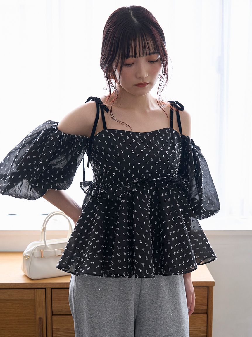 LILY BROWN「3wayジャガードペプラムビスチェ」|ベスト・ジレ|