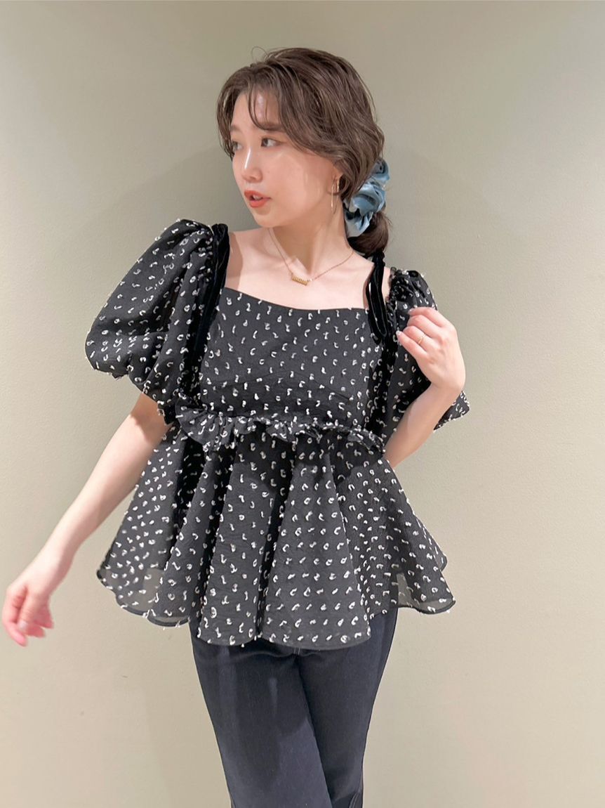 LILY BROWN「3wayジャガードペプラムビスチェ」|ベスト・ジレ|