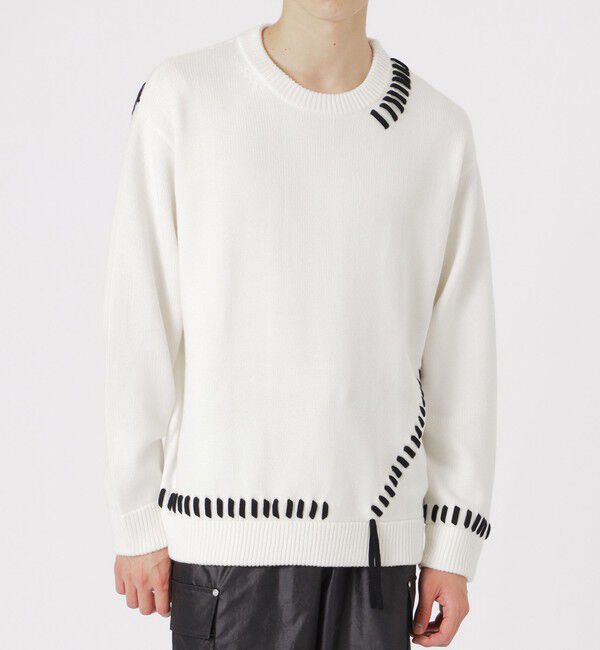  「【UNISEX】ポイントスレッドプルオーバー」|ニット・セーター|