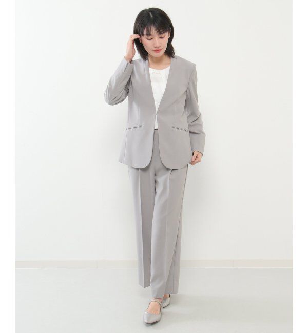 IKKA LOUNGE「リネンライクV襟ジャケット」|その他|