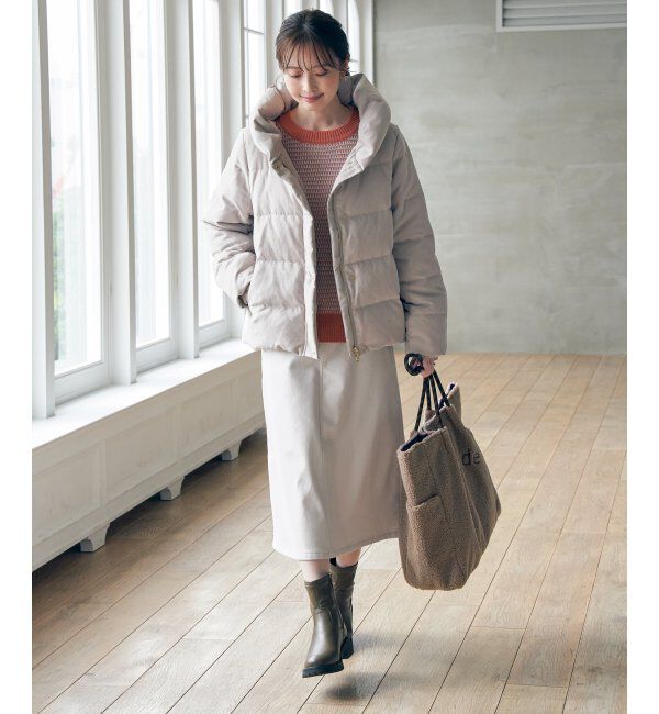 ikka「細コール洗えるダウンジャケット」|その他|