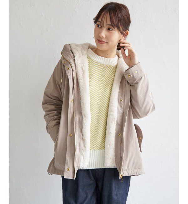 ikka「ライナー付き3WAYマウンテンパーカー」|ブルゾン・スタジャン|