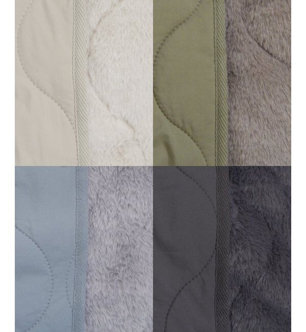 ikka「キルトファーリバーシブルブルゾン」|ブルゾン・スタジャン|