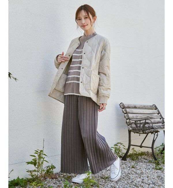 ikka「キルトファーリバーシブルブルゾン」|ブルゾン・スタジャン|