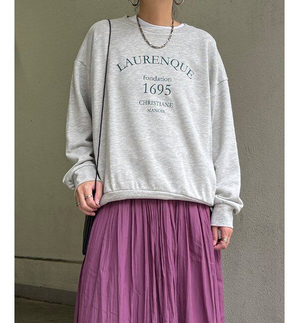 Lbc with Life「ピグメントライクロゴスウェット」|その他|ライトグレー