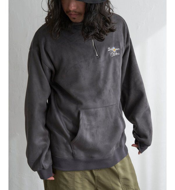 VENCE share style「フェイクスウェードヒゲ刺繍ハーフZIP」|その他|