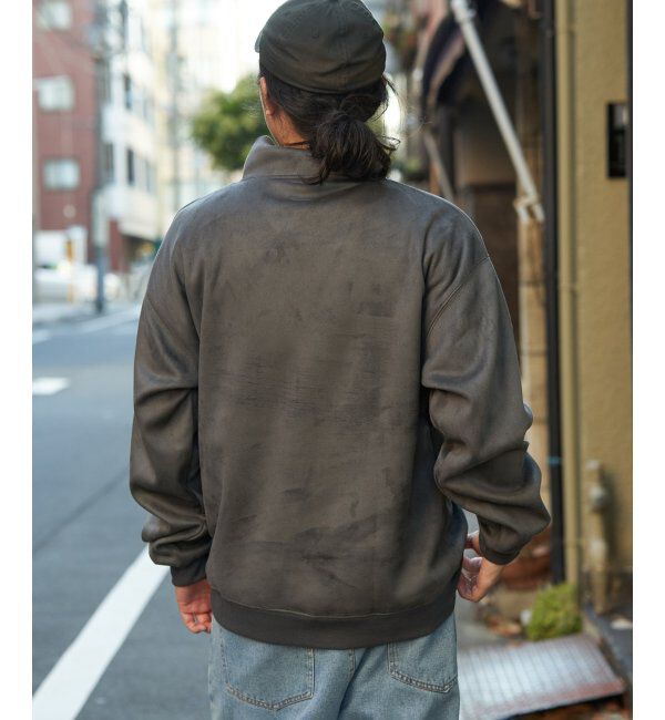 VENCE share style「フェイクスウェードヒゲ刺繍ハーフZIP」|その他|