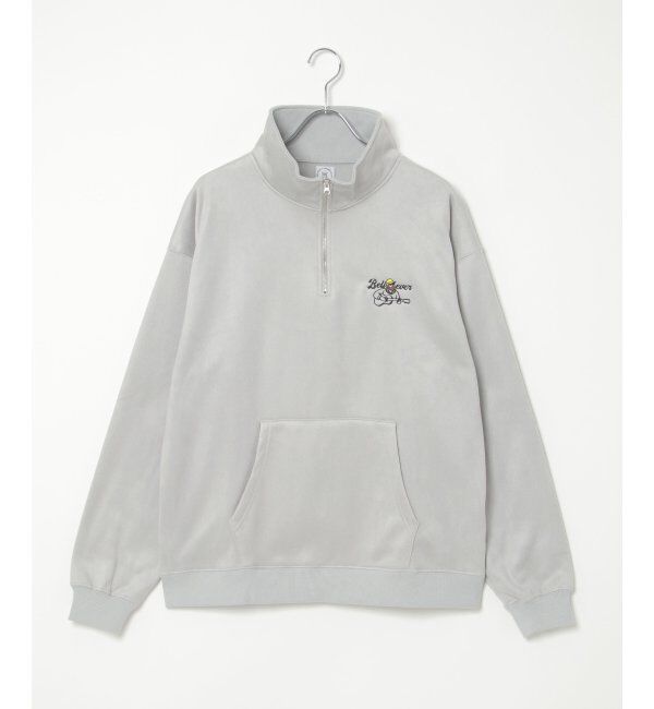 VENCE share style「フェイクスウェードヒゲ刺繍ハーフZIP」|その他|