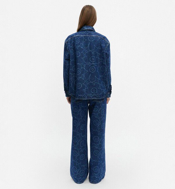 Marimekko「【日本・フィンランド限定】Maridenim Vaihe Piirto Unikko シャツ」|シャツ・ブラウス|