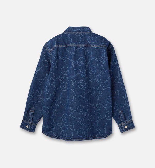 Marimekko「【日本・フィンランド限定】Maridenim Vaihe Piirto Unikko シャツ」|シャツ・ブラウス|