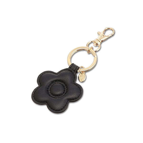 MARY QUANT「ダイカットデイジー2 バッグチャーム」|チャーム・キーホルダー|ブラック
