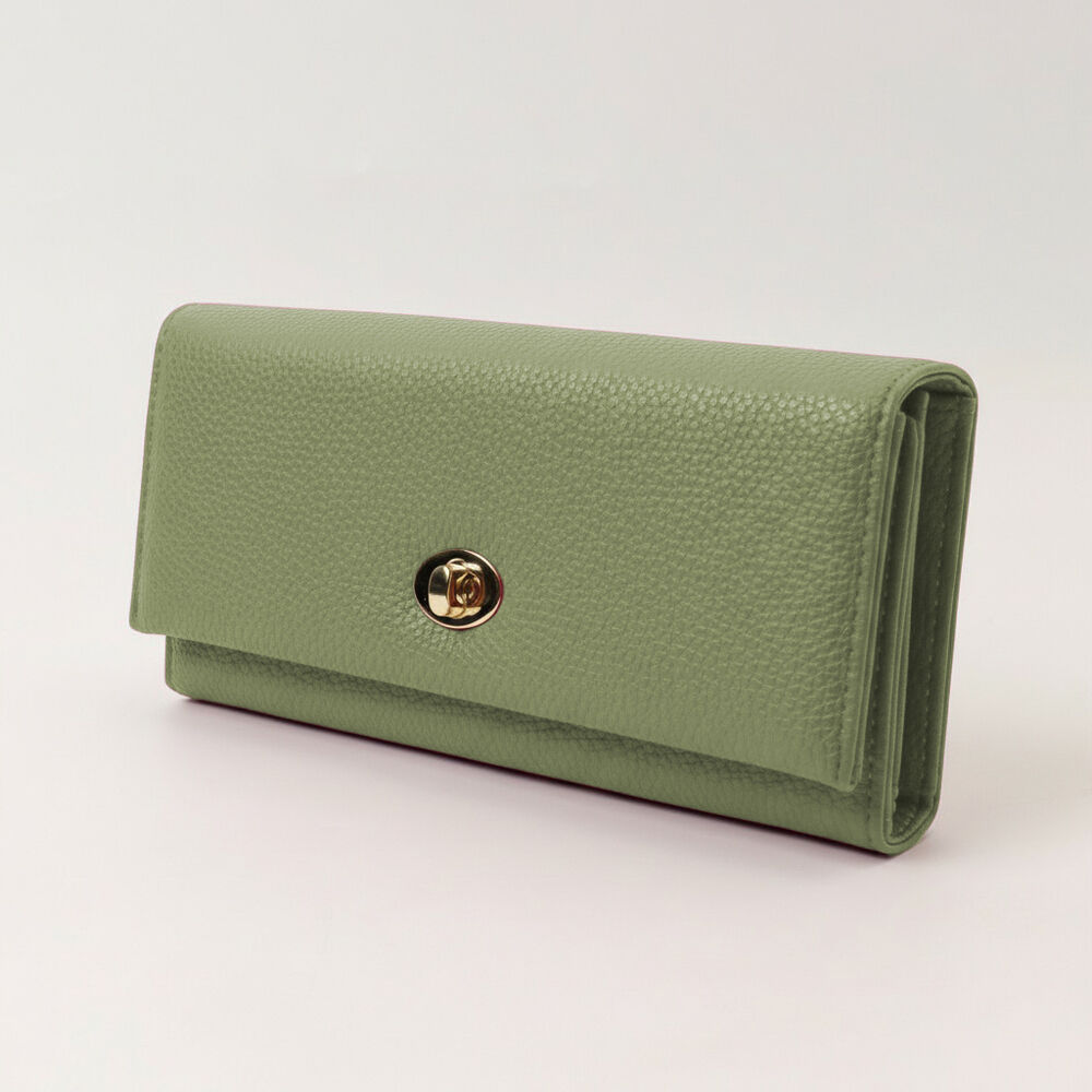 BACKYARD FAMILY「長財布 レディース 通販 三つ折り財布 大容量 おしゃれ 上品 カード入れ 小銭入れ ウォレット」|財布|グリーン2