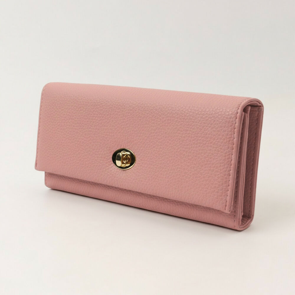 BACKYARD FAMILY「長財布 レディース 通販 三つ折り財布 大容量 おしゃれ 上品 カード入れ 小銭入れ ウォレット」|財布|ピンク2