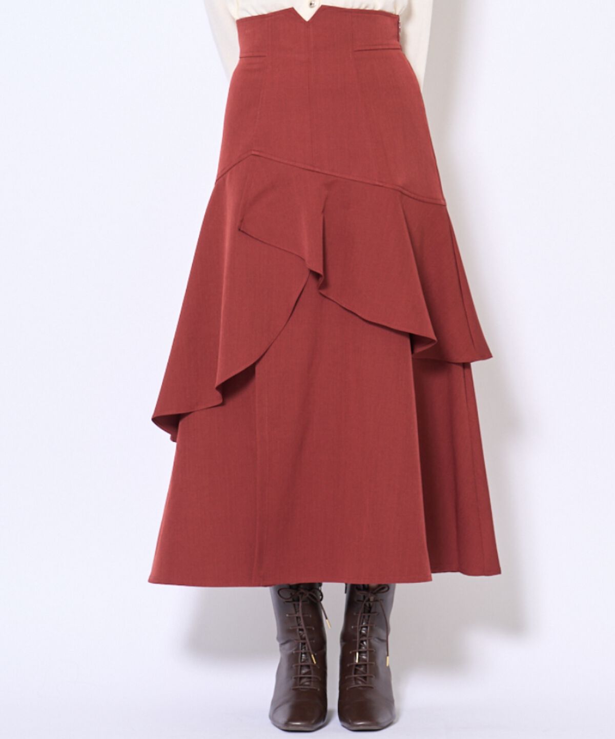 アンドクチュール「インナーミニティアードスカート」|フレア|