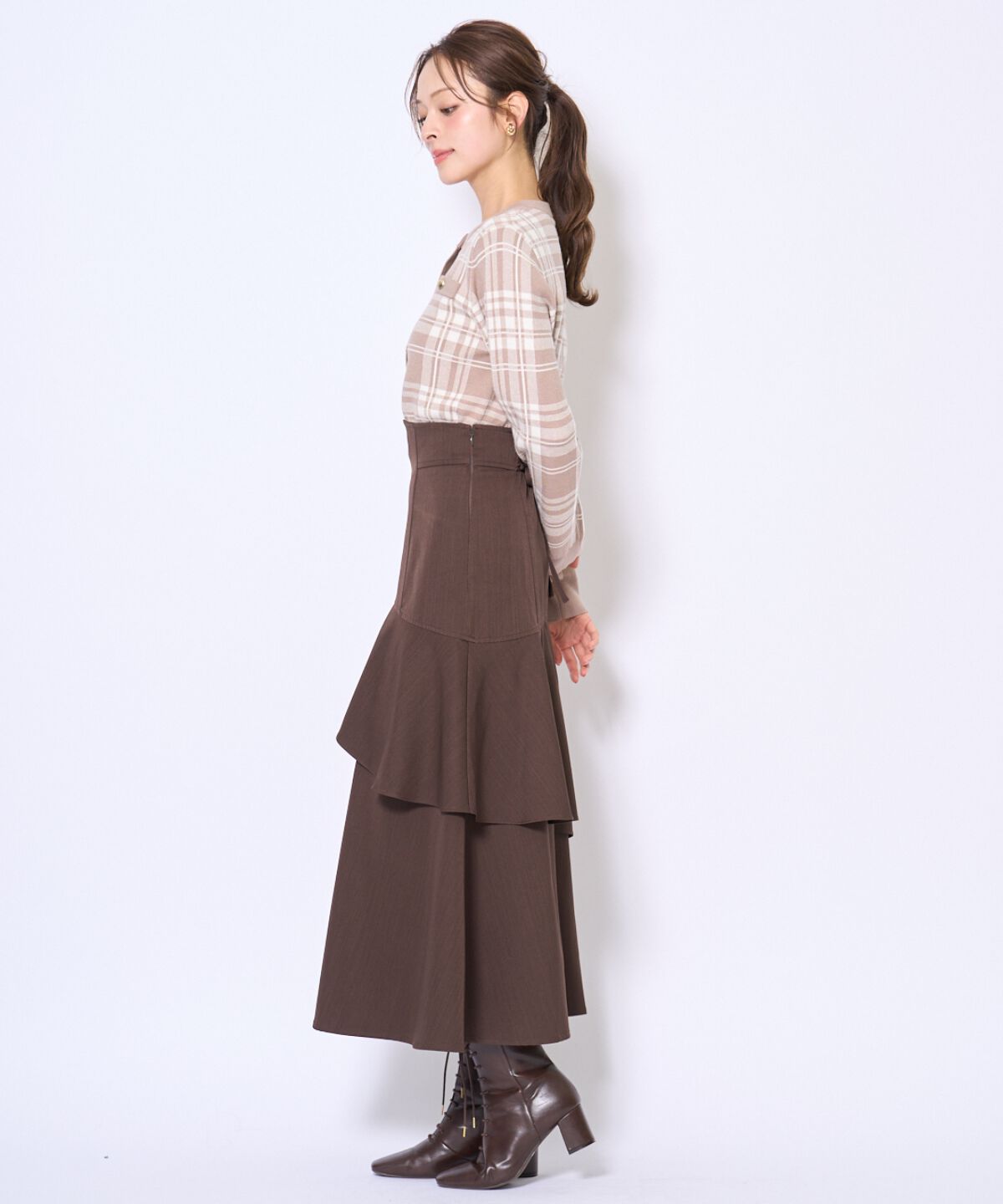 アンドクチュール「インナーミニティアードスカート」|フレア|