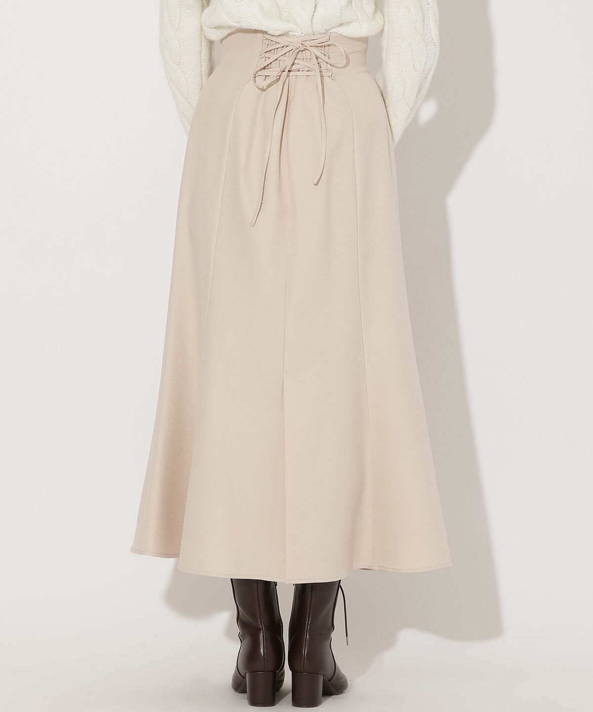 アンドクチュール「フロントZIPマーメイドスカート」|フレア|