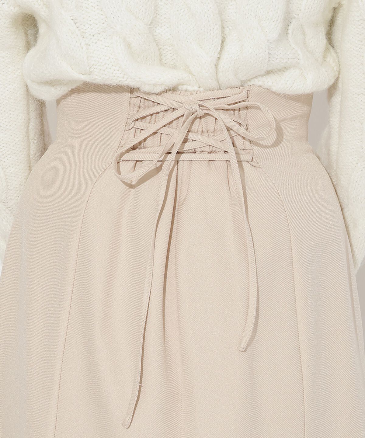 アンドクチュール「フロントZIPマーメイドスカート」|フレア|