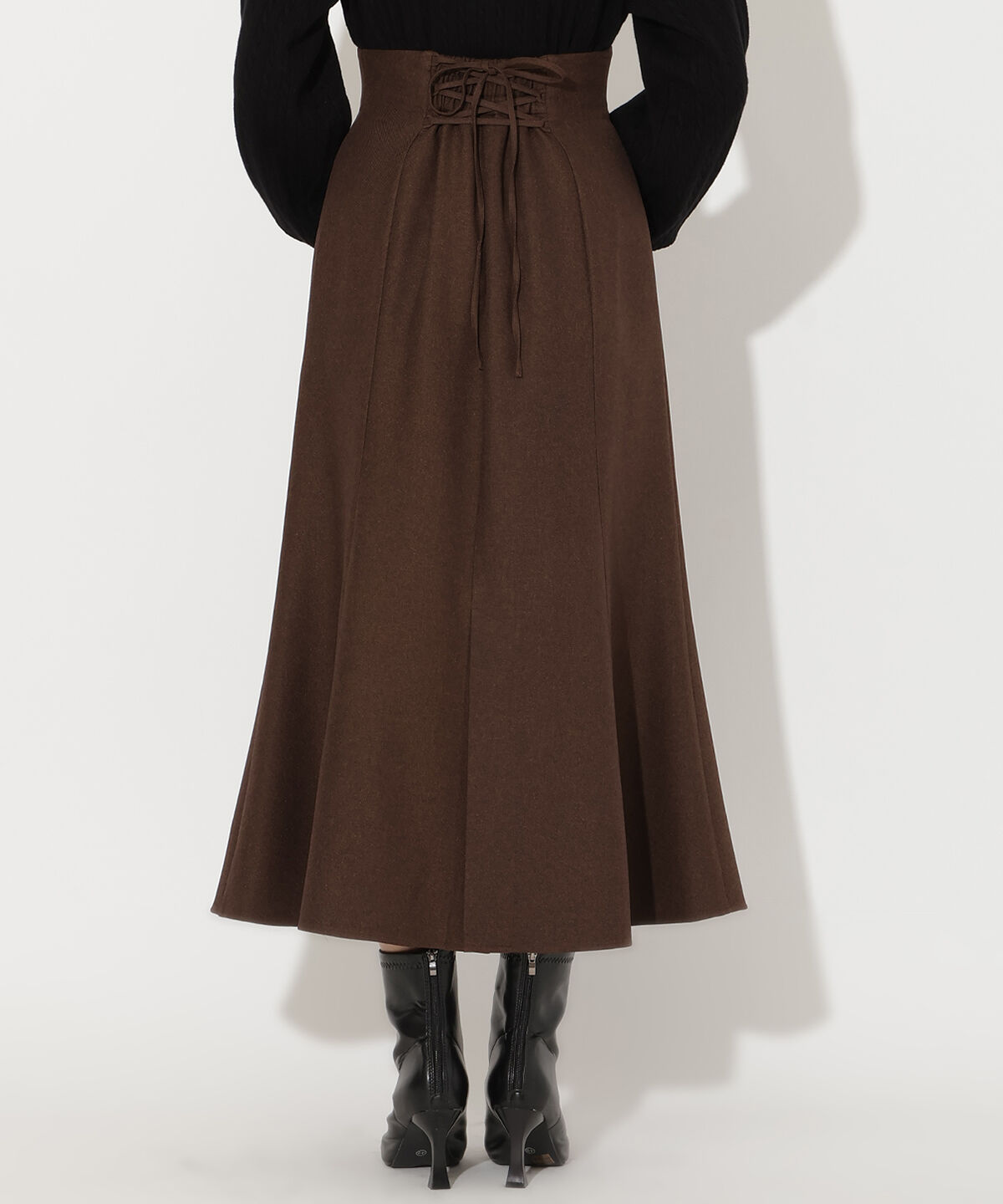 アンドクチュール「フロントZIPマーメイドスカート」|フレア|