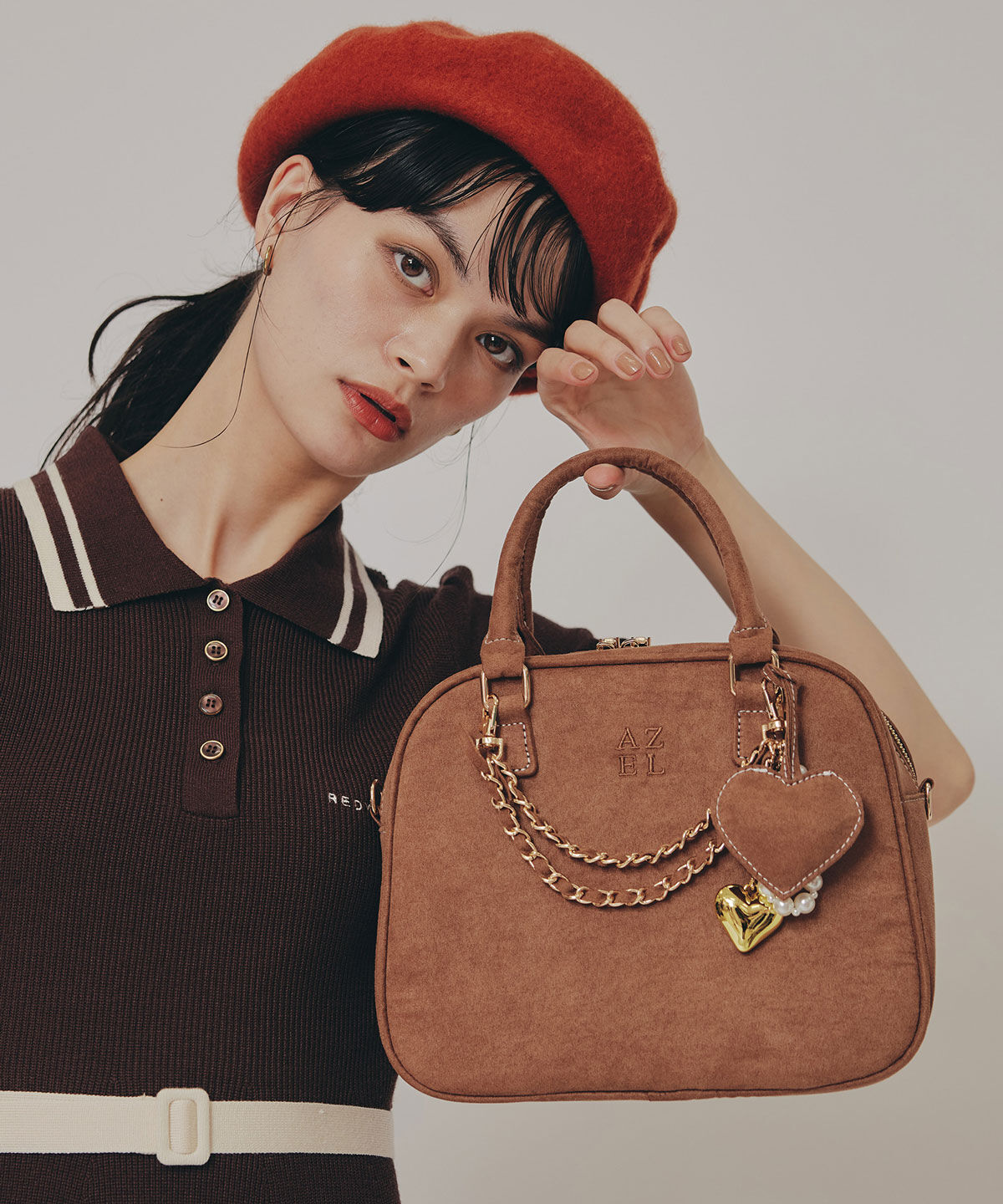 REDYAZEL「チャーム2WAYスクエアバッグ」|ショルダー・メッセンジャー|