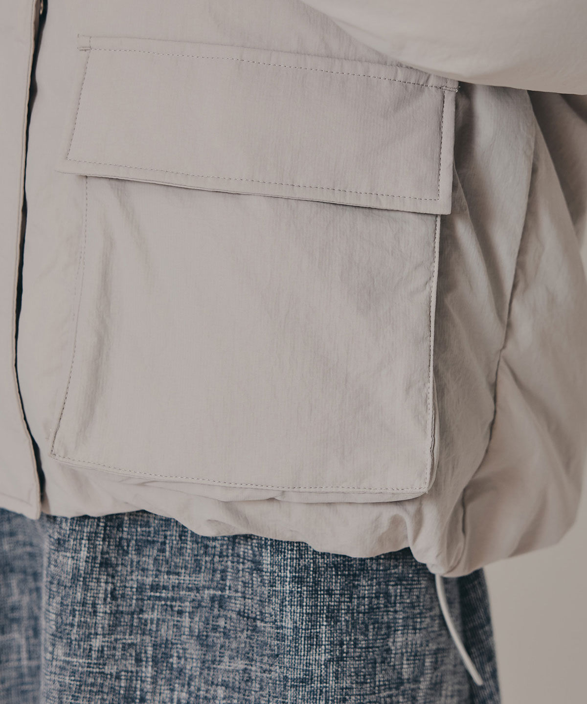 REDYAZEL「フラップポケットファイバーダウンジャケット」|ダウン|