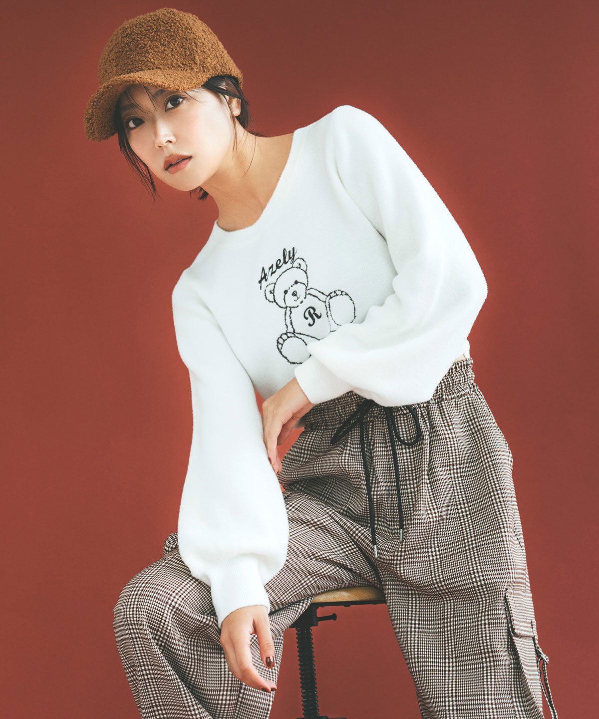 REDYAZEL「Azelyフラッフィニットプルオーバー」|ニット・セーター|