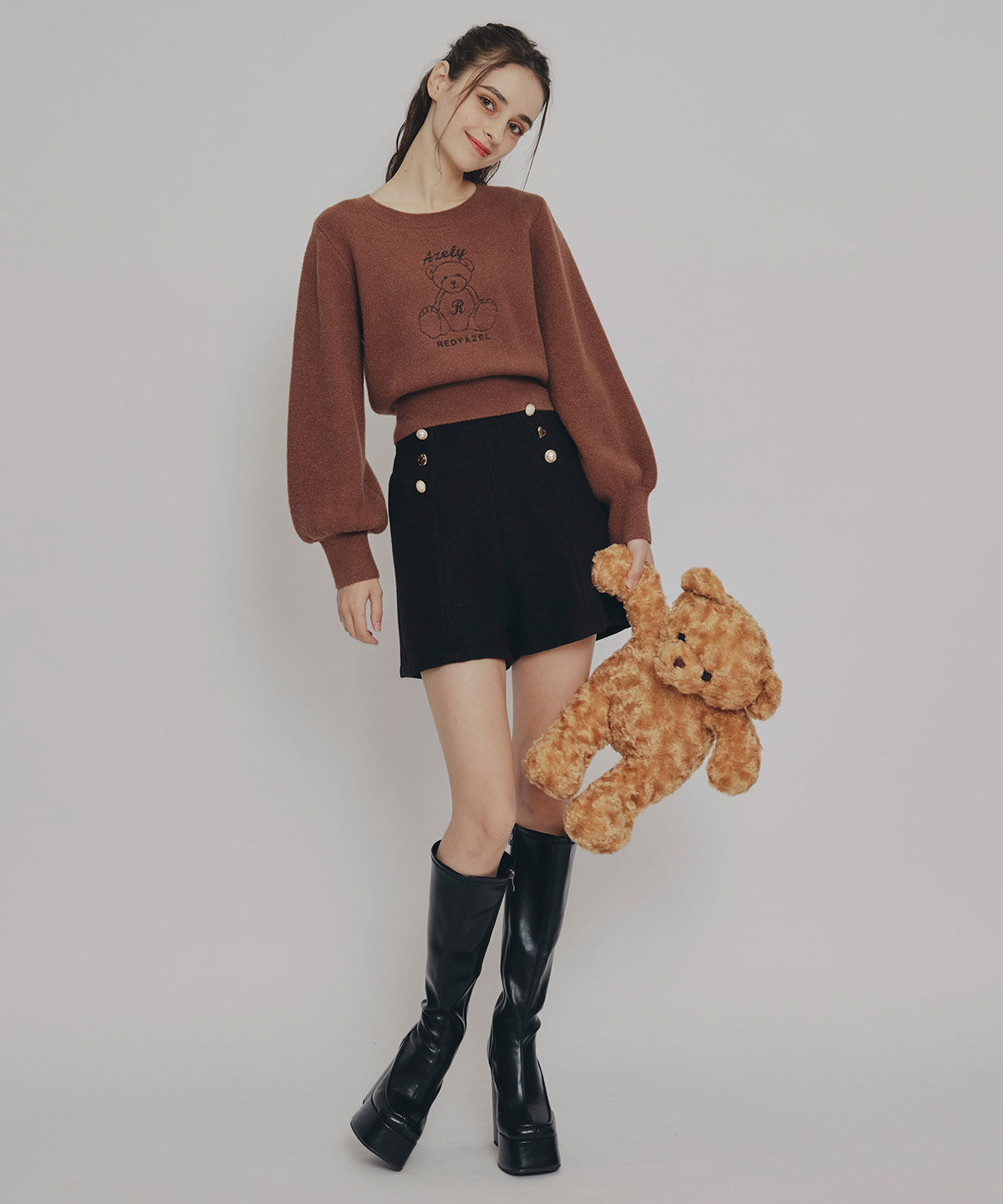 REDYAZEL「Azelyフラッフィニットプルオーバー」|ニット・セーター|