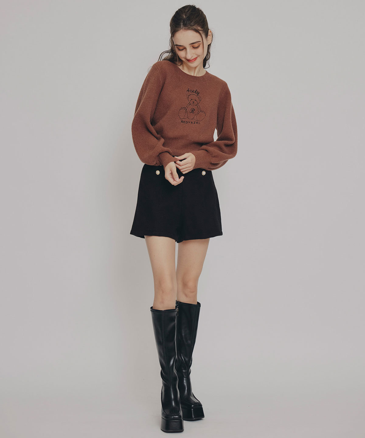 REDYAZEL「Azelyフラッフィニットプルオーバー」|ニット・セーター|