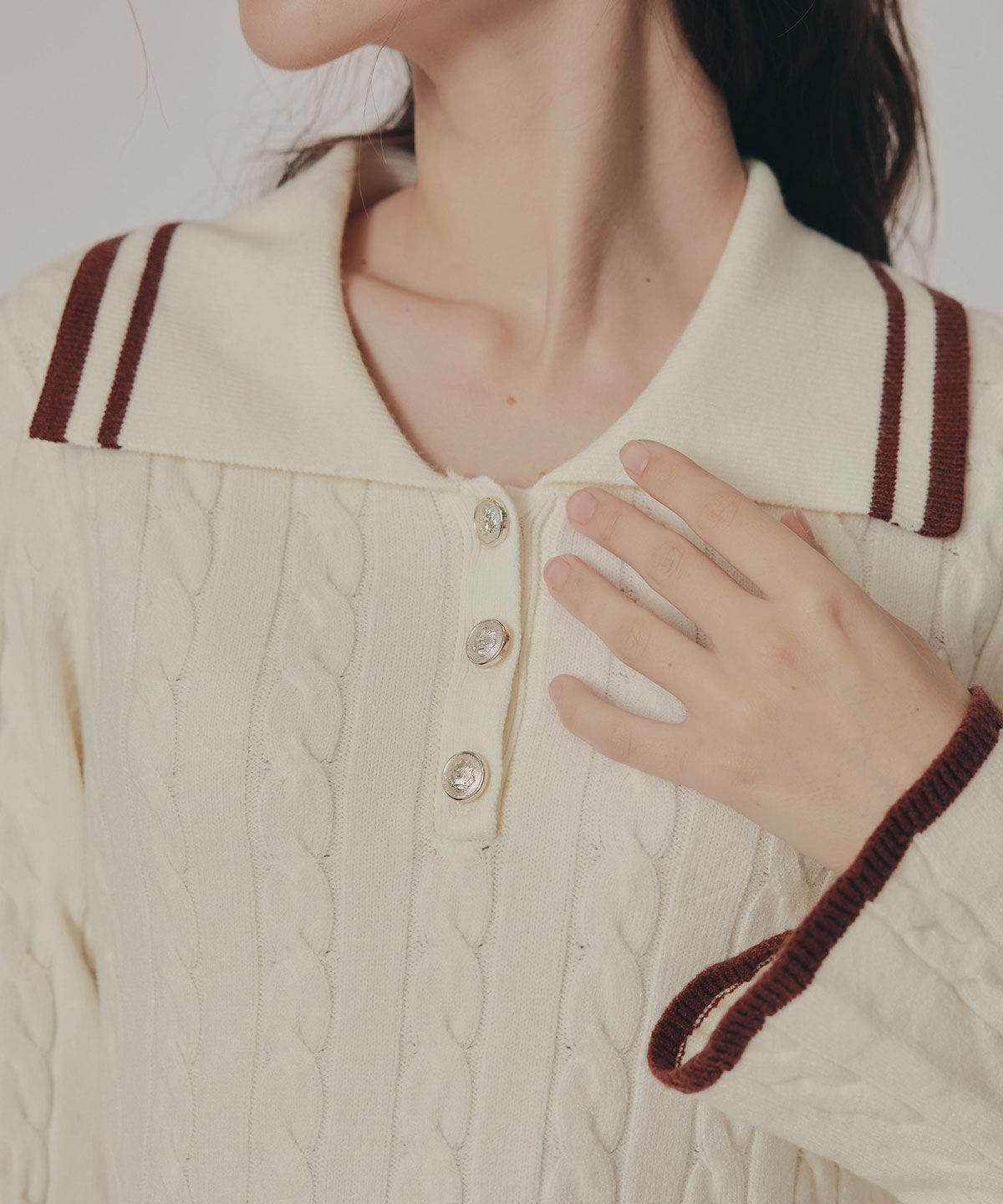 REDYAZEL「ラインケーブルミニニットワンピース」|ワンピース|