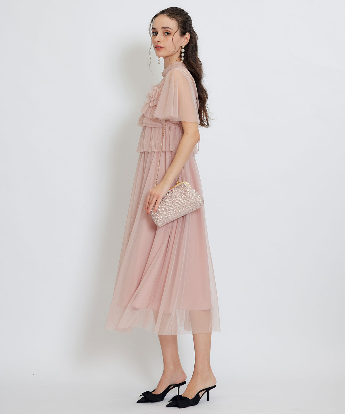 REDYAZEL「パールエンブロイダリー2WAYハンドバッグ」|ショルダー・メッセンジャー|