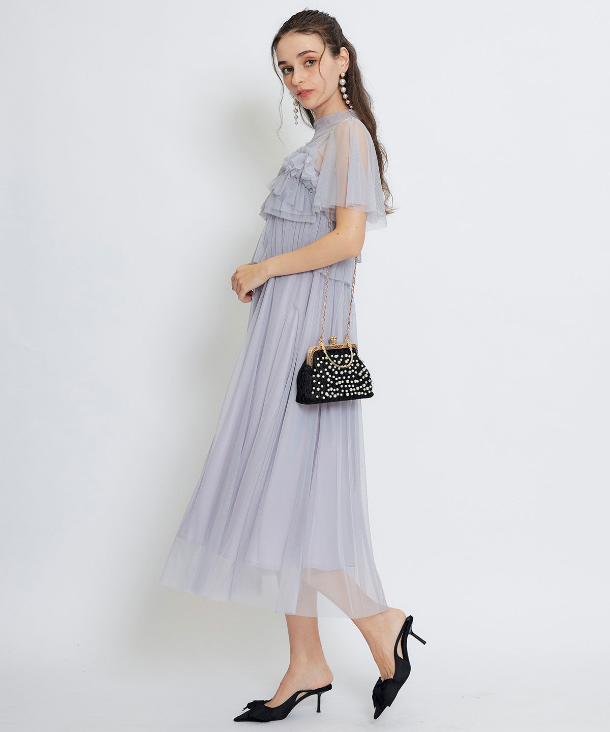 REDYAZEL「パールエンブロイダリー2WAYハンドバッグ」|ショルダー・メッセンジャー|