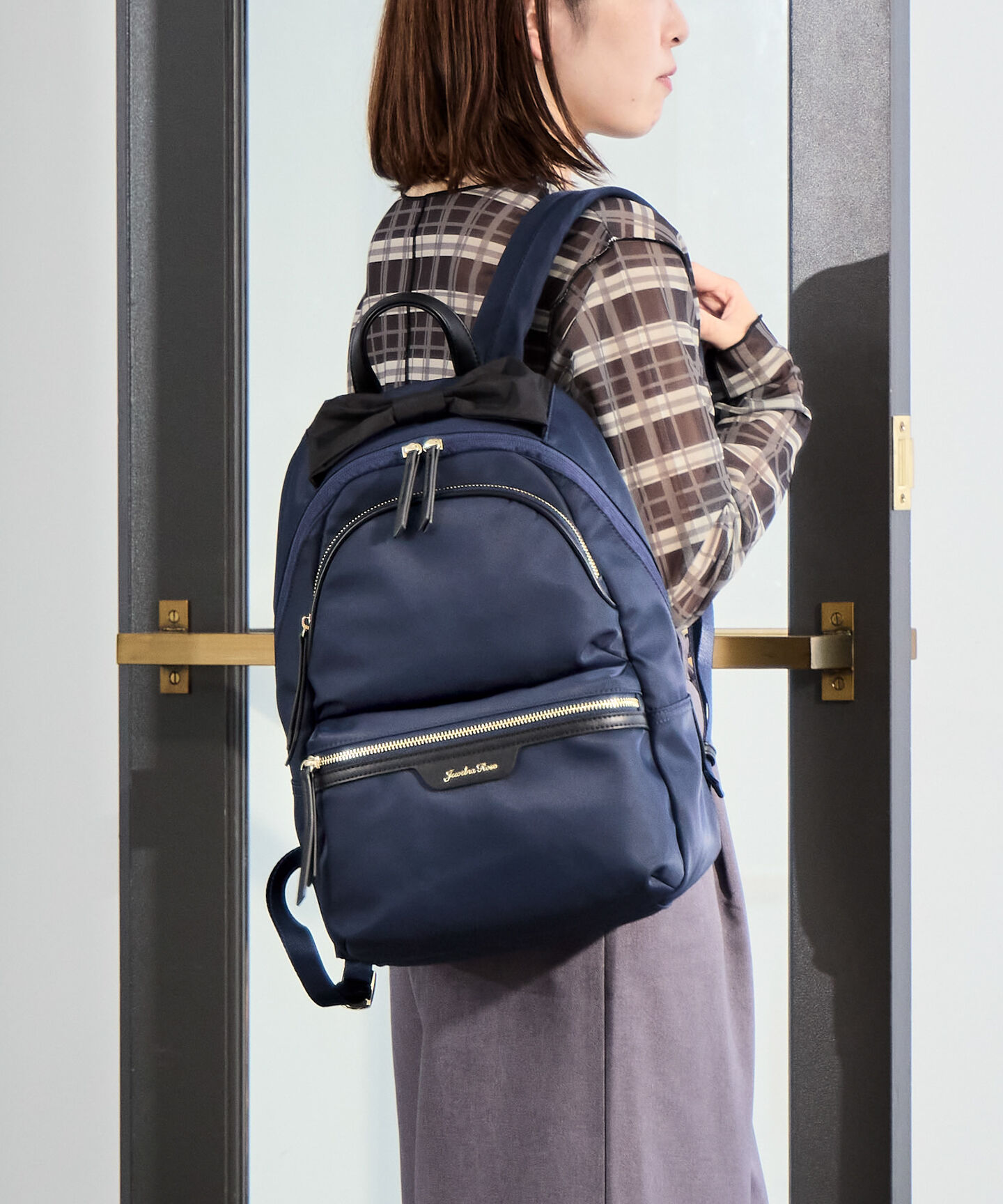 Jewelna Rose「Jewelna Rose プリモ・リュックサック A4ジャストサイズ 16195」|リュック|ネイビー